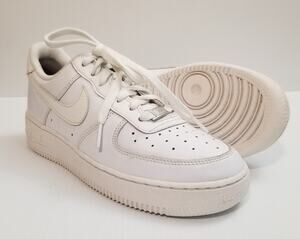 Nike Air Force 1 '07 Low Top DD8959-100 Sneaker Triple White Leather Women US 8